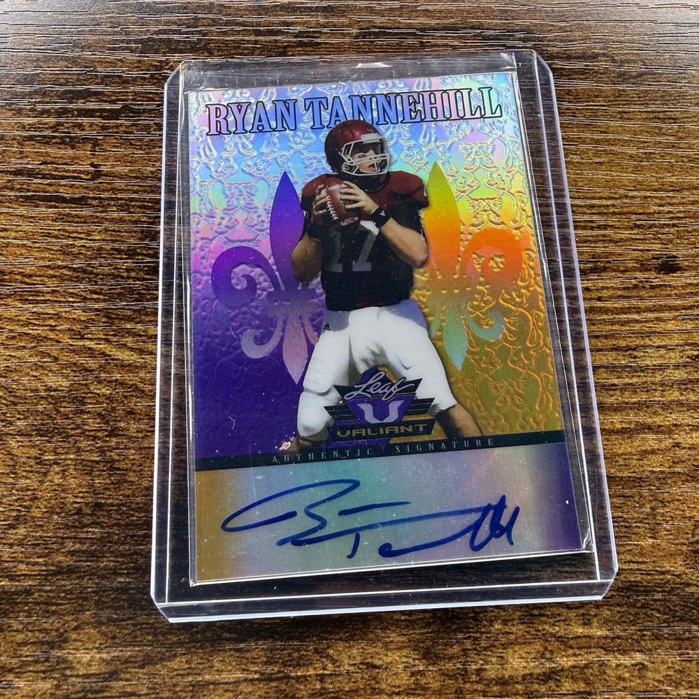 2012 Leaf Valiant Ryan Tannehill Purple Rookie Auto 09/25 #RT2 RC